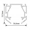 Профиль накладной для светодиодной ленты S26 Feron 48286                        
