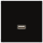 Плата Jung SL серия черный гнезд USB MALS1122SW