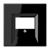 Крышка Jung LS серия Черный для ТАЕ-розетки,моно/стерео-аудиорозетки,комбинированной вставки LS969TSW