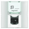 Розетка RJ45 Legrand Mosaic белая UTP кат6 медпр 078622