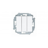 Выключатель Simon 15 белый трехклавишный, 10А 250В, винтовой зажим 1591391-030