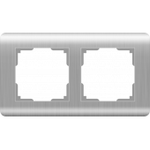 Рамка Werkel Stream серебряный на 2 поста WL12-Frame-02 a034327 a051266