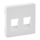 Лицевая панель Legrand Valena Life Белая для аудиорозетки с пружинными зажимами двойной 755370