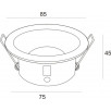 Встраиваемый светильник Mantra COMFORT IP54 6810                        