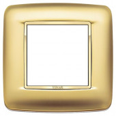 Рамка Vimar Eikon Chrome Round Золото сатинированое 2 модуля 20672.G21