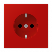 Розетка Jung Les Couleurs® Le Corbusier rouge vermillon 31 SCHUKO® со встроенной повышенной защитой от прикосновения LC1520KI32090