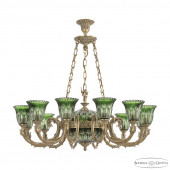 Люстра Bohemia Ivele Crystal Florence 71009P/12/250 FP P2 U Clear-Green/H-1I FA5M