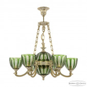 Люстра Bohemia Ivele Crystal Verona 72009P/6/175 GW P1 U Clear-Green/H-1H FA10S