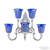 Бра Bohemia Ivele Crystal Verona 7203B15/3+2/210 NW P2 U Clear-Blue/H-1J