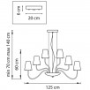 Люстра подвесная Diafano 758214                        