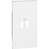 Накладка зарядки USB Bticino Living Now белая 2 KW12C