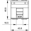 Компьютерная розетка RJ-45 кат.5Е (разъем АМР) белая 2 модуля 76642B DKC Brava