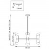 Люстра потолочная Lightstar Strato 817122                        