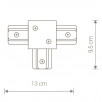 Коннектор T-образный Nowodvorski Profile Recessed 8834                        