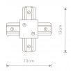 Коннектор X-образный Nowodvorski Profile Recessed 8836                        