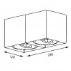 Потолочный светильник Zumaline BOX SL2 89949-G9                        