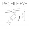 Светильник для трековой системы PROFILE EYE 9321                        