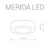 Cветильник уличный потолочный MERIDA LED 9514                        