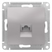 Розетка компьютерная RJ45 Schneider Electric Atlasdesign Алюминий кат. 5Е, механизм ATN000383