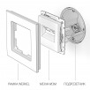 Розетка двойная Ethernet RJ-45 Werkel Antik белая WL01-RJ45+RJ45 a033759 a051115