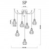 Светильник подвесной Arte Lamp A1109 A1109SP-7BK                        