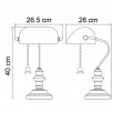 Настольная лампа Arte Lamp Banker A2493LT-1AB                        