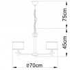 Светильник подвесной Arte Lamp Furore A3990LM-6CC                        