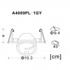 Светильник потолочный Arte Lamp A4009 A4009PL-1GY                        