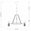 Подвесная люстра Arte Lamp Cartwheel A4550LM-8CK                        