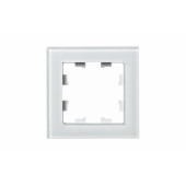 Рамка Schneider Electric Atlasdesign одинарная Nature белое стекло ATN320101