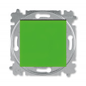 Выключатель ABB Levit зелёный / дымчатый чёрный одноклавишный 2CHH590145A6067 3559H-A01445 67W
