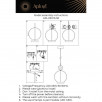 Светильник подвесной Aployt Sara APL.039.16.06                        