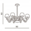 Люстра подвесная Azzardo Gloria 8 AZ0176                        