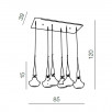 Светильник подвесной Azzardo Tasos 6 AZ0262                        