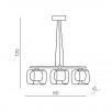 Светильник подвесной Azzardo Happy 3 AZ0484                        