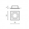 Светильник встраиваемый Azzardo Sisto 1 AZ0793                        