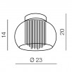 Потолочная люстра Azzardo Rego 23 AZ1001                        
