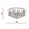 Люстра потолочная Azzardo Bolla 48 AZ1287                        
