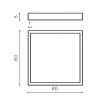 Накладная рамка для светильника Azzardo Panel frame AZ1314                        