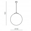 Люстра подвесная Azzardo White ball 50 AZ1329                        