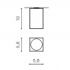 Светильник накладной Azzardo Mini Square AZ1381                        