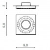 Светильник встраиваемый Azzardo Simon Square AZ1474                        