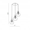 Светильник подвесной Azzardo Elektra 3 AZ1688                        
