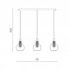 Светильник подвесной Azzardo Elektra 3 line AZ1689                        
