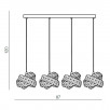 Светильник подвесной Azzardo Bari 4 AZ2105                        