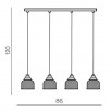 Светильник подвесной Azzardo Mora 4 line AZ2111                        