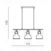 Подвесной светильник Azzardo Darling 3 line AZ2144                        