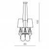 Подвесная люстра Azzardo Baroco 3 pendant AZ2163                        