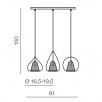 Светильник подвесной Azzardo Gordon 4 line AZ2170                        