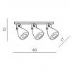 Светильник накладной Azzardo Bremen 3 AZ2371                        